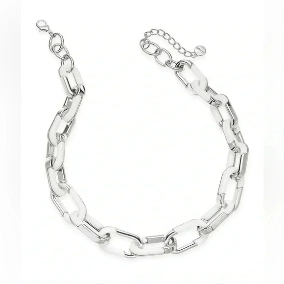 Alfani Acrylic Large Link Necklace, 20" + 2" extender - Picture 3 of 9